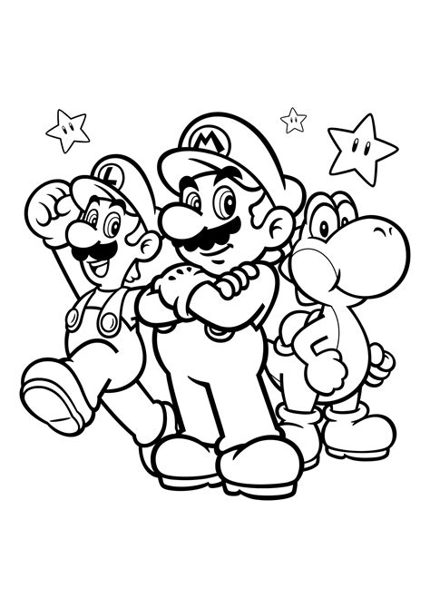 dibujos para colorear mario bros